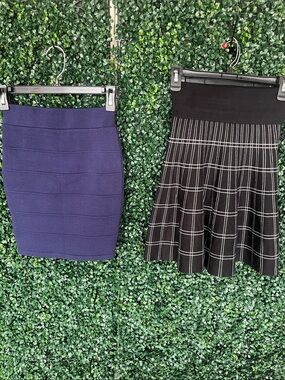 Purple Bandage Pencil Skirt - Women